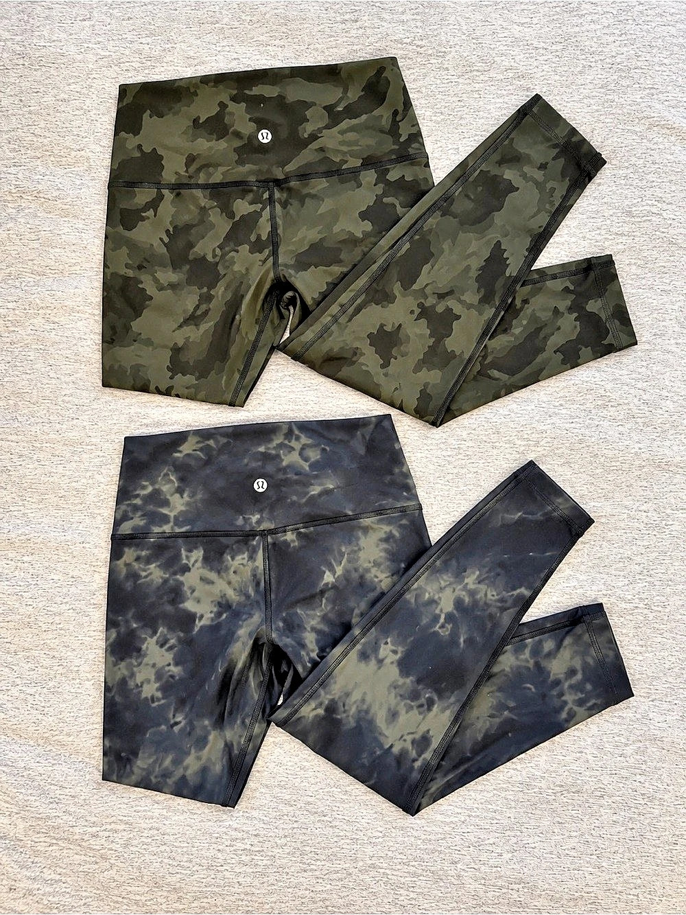 Lululemon Align High-Rise 28” Camo & Galaxy Leggings (2 pairs)